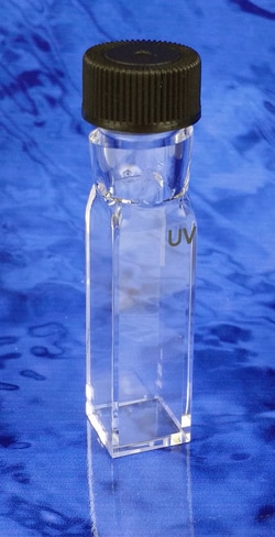 Fireflysci Type 41FL Macro Flourescence Cuvette with Screw Cap (Material: UV Quartz) (Lightpath: 10mm)