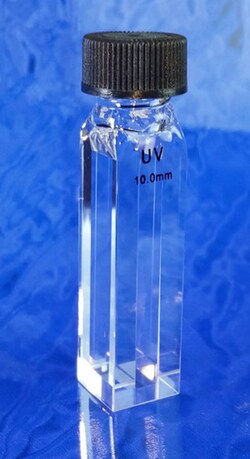 Fireflysci Type 46FL Semi-Micro Fluorescence Screw Cap Cell (Material: UV Quartz) (Lightpath: 10x4mm)