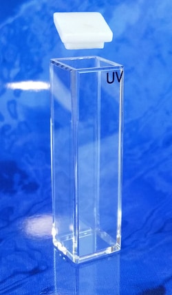 Fireflysci Type 64FL Cryogenic Fluorescence Cuvette with PTFE Cover (Material: UV Quartz) (Lightpath: 10mm)