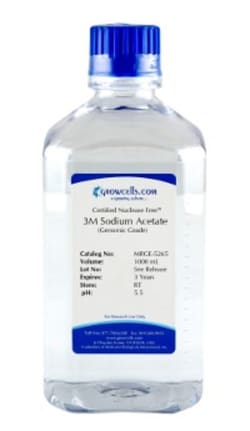 Growcells SODIUM ACETATE 3M 1L EA, Quantity: Each of 1