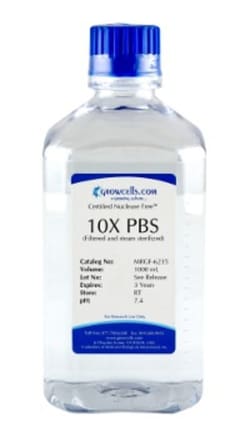 Growcells PBS 10X 1L EA, Quantity: Each of 1