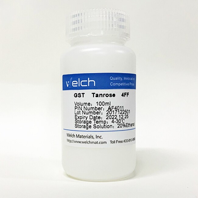 WELCH MATERIALS INC GST TanroseTM 4FF, 100mL/bottle, Quantity Each of Fisher Scientific