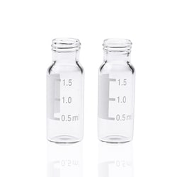 WELCH MATERIALS INC&nbsp;DoprahTM 2mL Clear Glass Flat Base 9-425 Screw Thread Vial with Label, 12×32mm, 100pcs/pk, 10pk/cs
