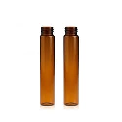 WELCH MATERIALS INC DoprahTM 60mL Amber Glass Sample Vial 27.5x140mm 24-400 Screw Thread. 100pcs/pk, 10pk/cs.