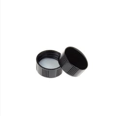 WELCH MATERIALS INC&nbsp;DoprahTM 24-400 Black Closed Top PP Cap with White PE Septa. 100pcs/pk, 10pk/cs.