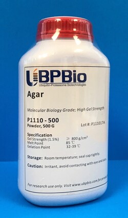Ubpbio Agar Powder, 5000 GR, CAS# 9002-18-0, Quantity: Each of 1