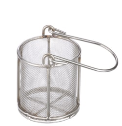 Marlin Steel Wire Products Round Mesh Basket with Handles 2.63
