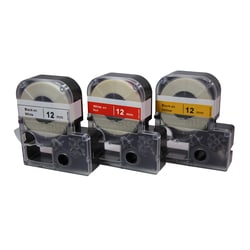 MTC Bio&nbsp;18mm lab tape, white w/ black print