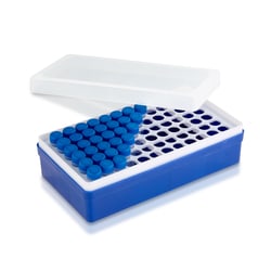 MTC Bio Ice Rack for 72 × 1.5mL tubes, detachable lid, tube platform, and