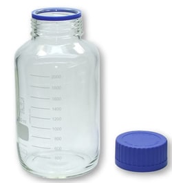 Fritsch Milling And Sizing Inc Sample Glass 2 Litres Wide Mouth Bottle