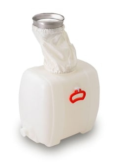 Fritsch Milling And Sizing Inc&nbsp;Collecting Vessel 60 Litres with Hinge + Filter Hose, P-15