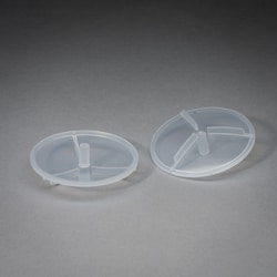MOLDPRO INC Ribbed Watch Glass for 100 mL Digestion Tube, Clear, 500/pkg, PP Homopolymer