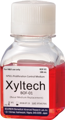 Iwai North America&nbsp;Xyltech&trade; BOF-01: Human pluripotent stem (ES/iPS) cells Proliferation Control Medium. Size: 100mL