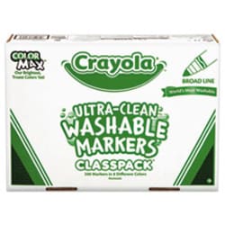 Enterprise Technology Solutions Crayola Ultra-Clean Washable Marker Classpack,