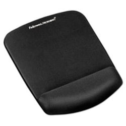 Enterprise Technology Solutions&nbsp;PlushTouch Mouse Pad with Wrist Rest, 7.25 x 9.37, Black