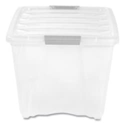 Enterprise Technology Solutions Stack and Pull Latching Flat Lid Storage Box, 13.5 gal, 22
