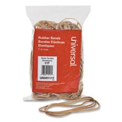 Enterprise Technology Solutions Rubber Bands, Size 117, 0.06" Gauge, Beige,