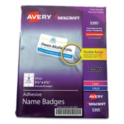 Enterprise Technology Solutions Skilcraft/avery Adhesive Name Badges, 2.33