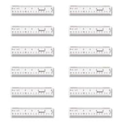 Enterprise Technology Solutions Westcott Clear Flexible Acrylic Ruler, Standard/Metric, 6