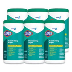Enterprise Technology Solutions&nbsp;Disinfecting Wipes, 1-Ply, Fresh Scent, 7 x 8, White, 75/Canister, 6 Canisters/Carton