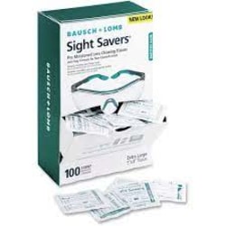 Enterprise Technology Solutions Sight Savers Pre-Moistened Anti-Fog Tissues with Silicone, 8 x 5, 100/Box