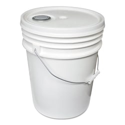 Enterprise Technology Solutions&nbsp;Utility Bucket W/lid, Polyethylene, 5gal, White