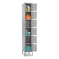 Enterprise Technology Solutions&nbsp;Safco  6-Tier Locker, One-Wide w/Legs, 12