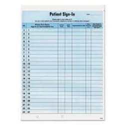 Enterprise Technology Solutions Patient Sign-In Label Forms, Two-Part Carbon,