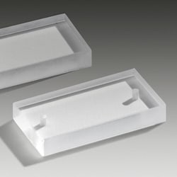 FIREBIRD OPTICS&nbsp;Potassium Bromide (KBr) Rectangular Optical Window [Undrilled]- 41x23x6mm