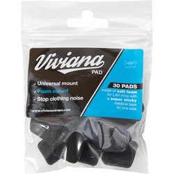 Enterprise Technology Solutions&nbsp;Viviana Pads Soft Foam Mounts for Lavalier Microphones (30-Pack, Black)