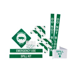 Brady&trade;&nbsp;SPC&trade; Absorbents Spill Kit Visual Safety Set High Visibility Floor Tape and Wall Sign