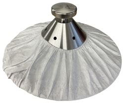 Keystone Cleanroom Products Bowl Cover, 28 in., With 20 in. Hole in Center