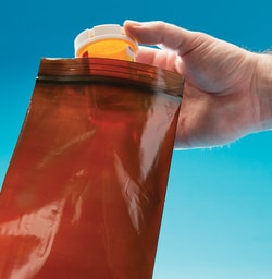 Tewes Corporation AMBER ZIPPER BAGS 4X6 3 MIL