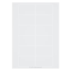 GA International Laser and Inkjet Matte Paper Labels 76.2 x 46.4 mm | Buy Online | GA International | Fisher Scientific