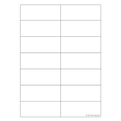 GA International Laser and Inkjet Matte Paper Labels 105 x 42.3 mm | Buy Online | GA International | Fisher Scientific