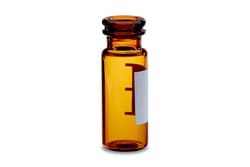 Waters Corp Deactivated Amber Glass 12 x 32 mm Snap Neck Vial, 2 mL Volume, 100/pk