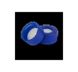 Phenomenex&trade;&nbsp;Verex&trade; Cert+ Preassembled Screw Caps, 9 mm, with Bonded-In Septa, No Slit
