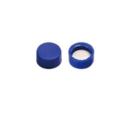 Phenomenex&trade;&nbsp;Cleanert&trade; Screw Caps, No Hole, with Septa, 9 mm, No Slit