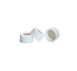 Phenomenex&trade;&nbsp;Cleanert&trade; Screw Caps with Septa, 22 mm, No Slit