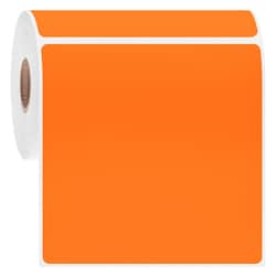 GA International Metal Rack Labels for Barcode and Thermal Printers on Small Roll Orange | Buy Online | GA International | Fisher Scientific