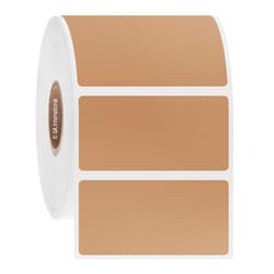 GA International Metal Rack Labels for Barcode and Thermal Printers on Small Roll Brown | Buy Online | GA International | Fisher Scientific