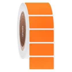 GA International Metal Rack Labels for Barcode and Thermal Printers on Large Roll Orange | Buy Online | GA International | Fisher Scientific