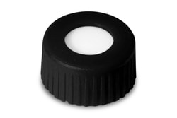 Waters Corp Black Cap and PTFE Septum, 100/pk