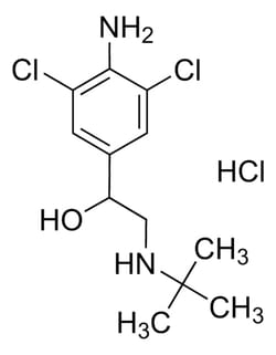 Clenbuterol hydrochloride Solution, 1.0 mg/mL in Methanol (as free base), Ampule of 1 mL, Certified Reference Material, Cerilliant™