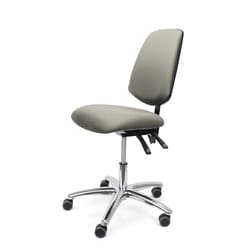 Fisherbrand&trade;&nbsp;EcoSmart Vinyl Chair Chrome - Desk Height with Medium Back and EcoSmart Casters