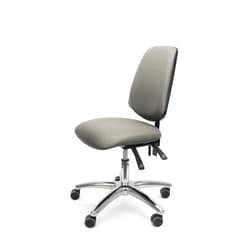 Fisherbrand&trade;&nbsp;EcoSmart Vinyl Chair Chrome - Desk Height with Medium Back, Seat Tilt and EcoSmart Casters