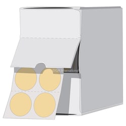 GA International Large Round Cryogenic Writable Labels Beige | Buy Online | GA International | Fisher Scientific