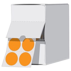 GA International Large Round Cryogenic Writable Labels Orange | Buy Online | GA International | Fisher Scientific