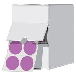 GA International Large Round Cryogenic Writable Labels Violet | Buy Online | GA International | Fisher Scientific