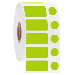 GA International Rectangle and Circle Cryogenic Barcode Labels for Liquid Nitrogen Storage on Small Roll Green | Buy Online | GA International | Fisher Scientific